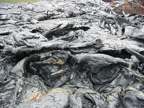 lava cerca de Piton Fournaise
